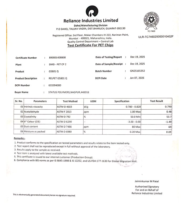 Pest Control Certificate